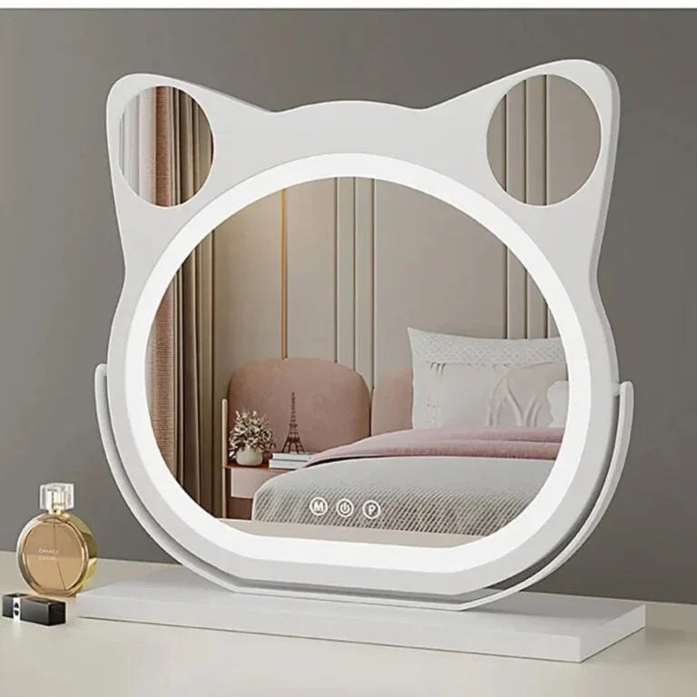 Luvora Luxury Cat Ear LED Mirror