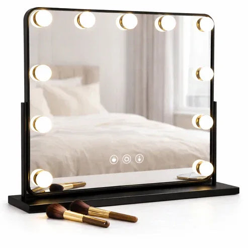 Elegant Gold Hollywood LED Makeup Mirror