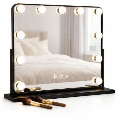 Elegant Gold Hollywood LED Makeup Mirror