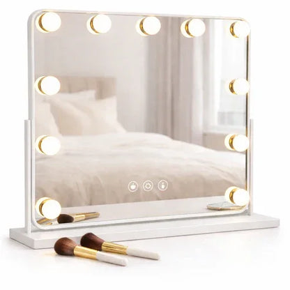 Elegant Gold Hollywood LED Makeup Mirror