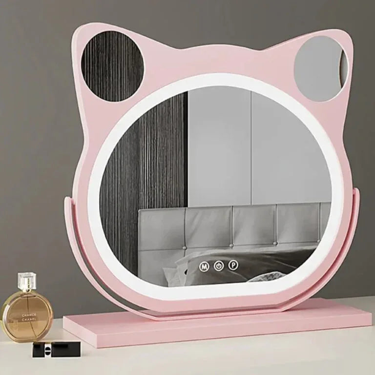 Luvora Luxury Cat Ear LED Mirror