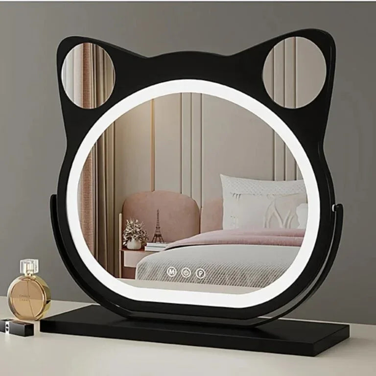 Luvora Luxury Cat Ear LED Mirror