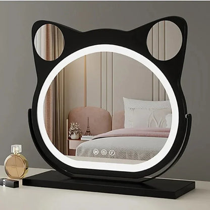 Luvora Luxury Cat Ear LED Mirror