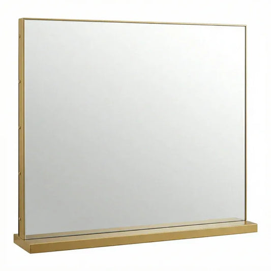 Elegant Gold Freestanding Table Mirror