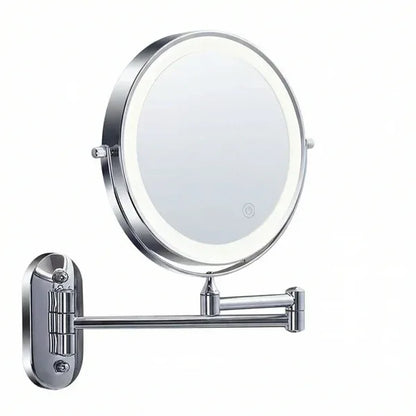 Lumio Gold LED Retractable Vanity Mirror