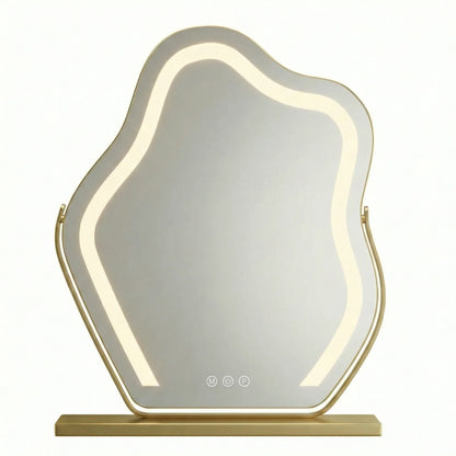 Cloud LED Vanity Mirror Gold