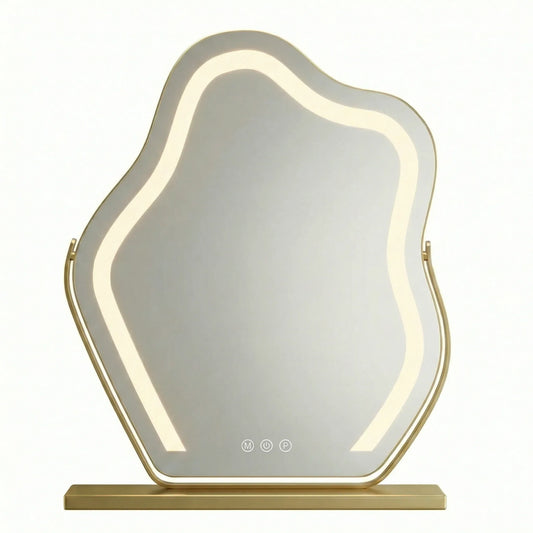Cloud LED Vanity Mirror Gold