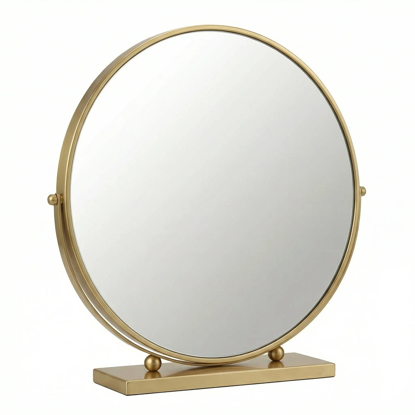 Elegant Gold Swivel Table Mirror
