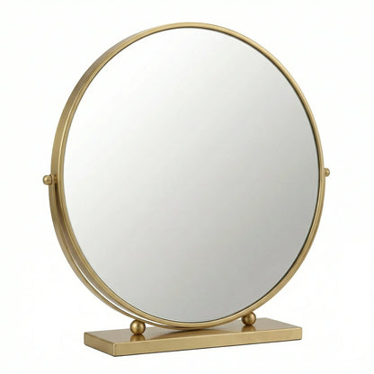 Elegant Gold Swivel Table Mirror