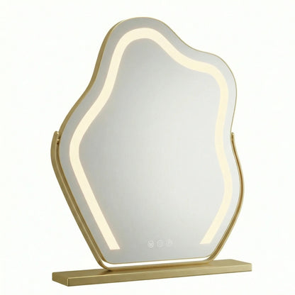 Cloud LED Vanity Mirror Gold