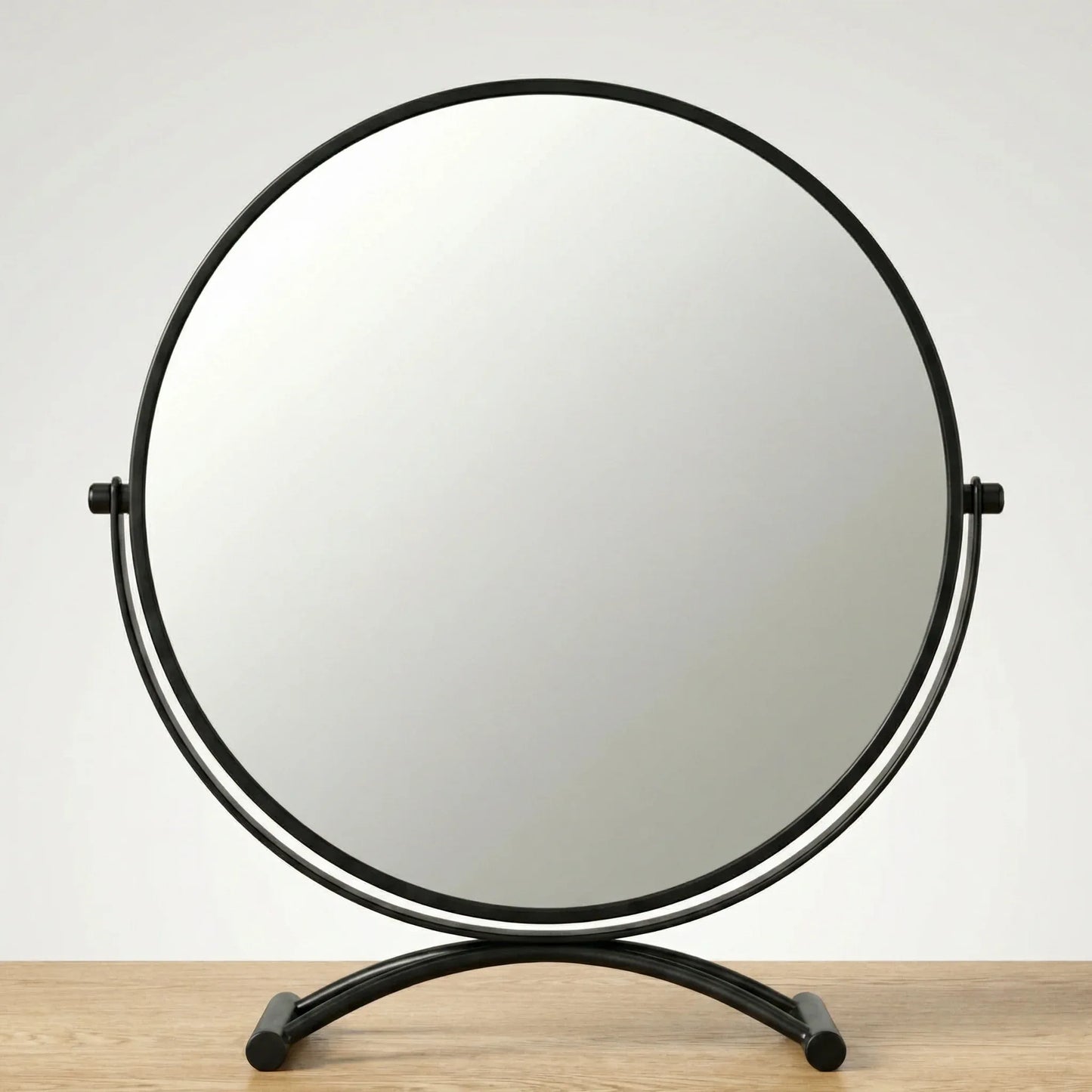 Minimalist Matte Black Table Mirror