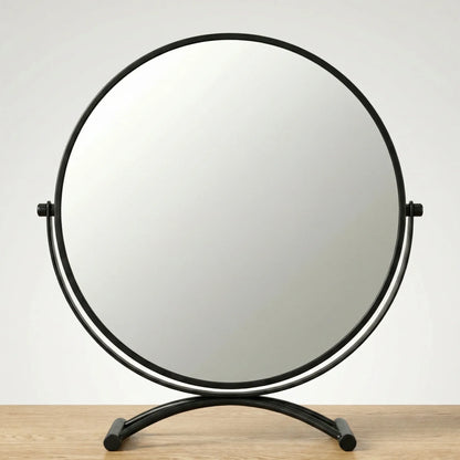 Minimalist Matte Black Table Mirror