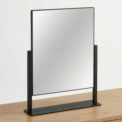 Minimalist Matte Black Professional Tabletop Mirror