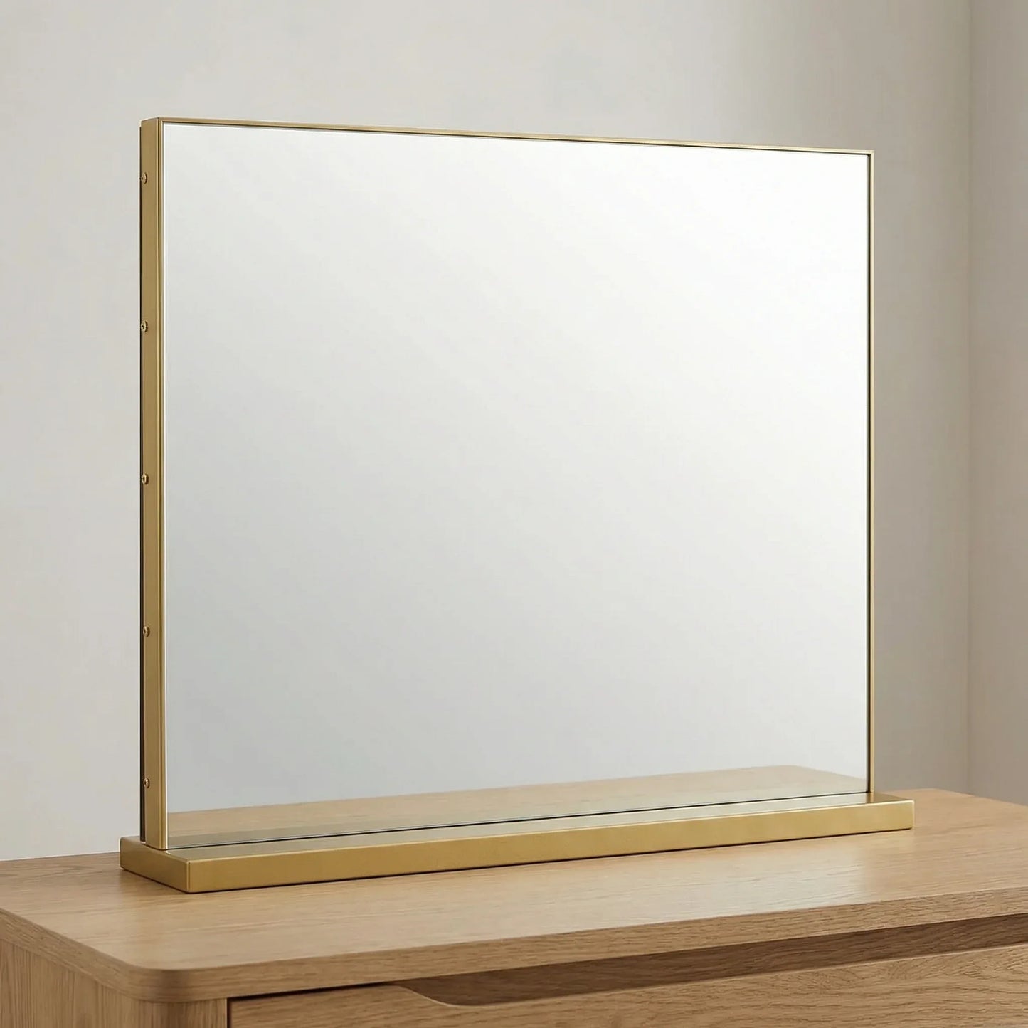 Elegant Gold Freestanding Table Mirror
