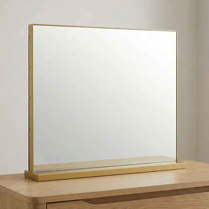 Elegant Gold Freestanding Table Mirror