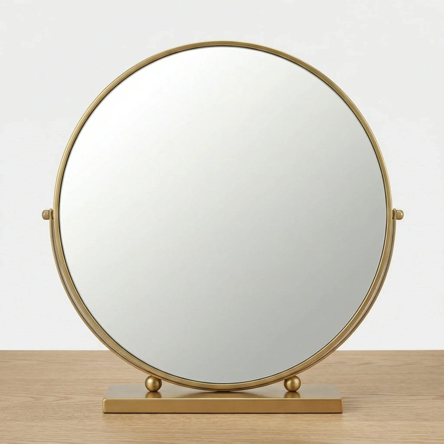 Elegant Gold Swivel Table Mirror