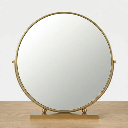 Elegant Gold Swivel Table Mirror