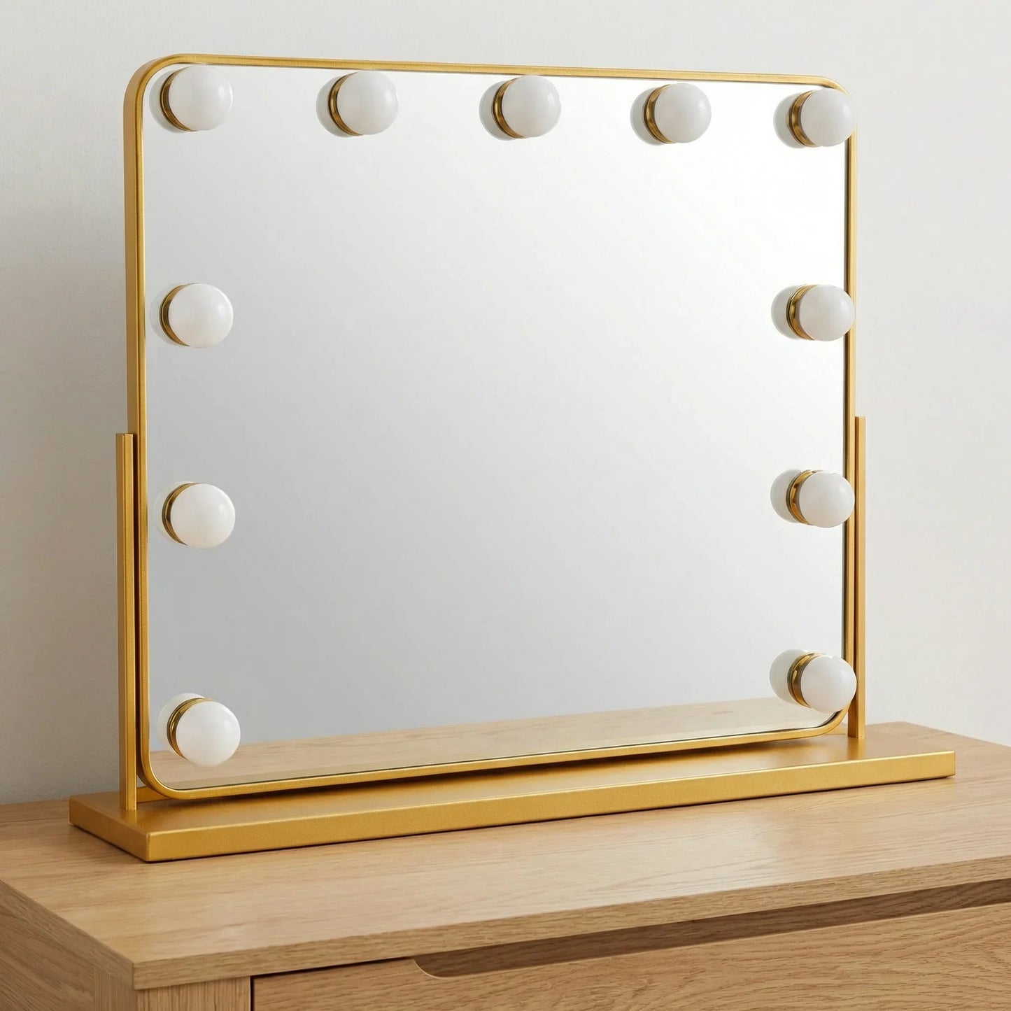 Elegant Gold Hollywood LED Makeup Mirror