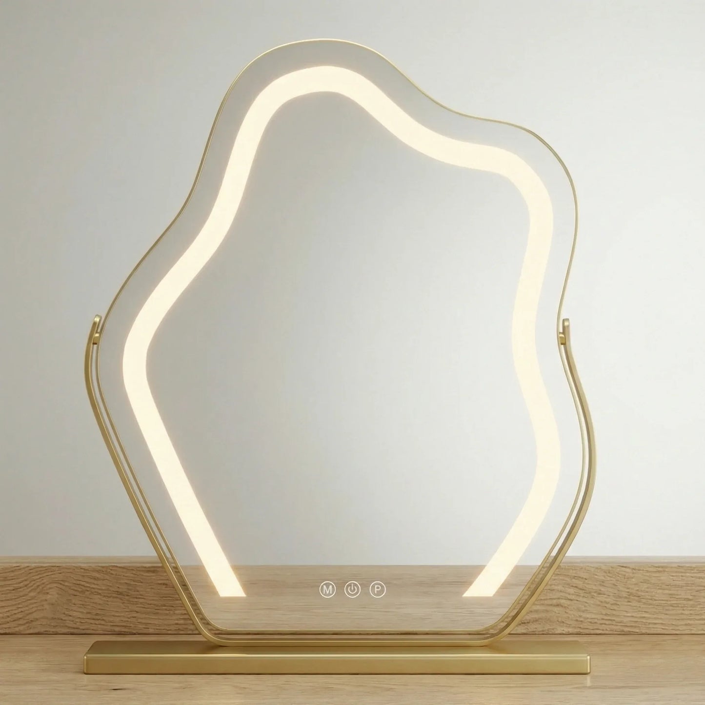 Cloud LED Vanity Mirror Gold