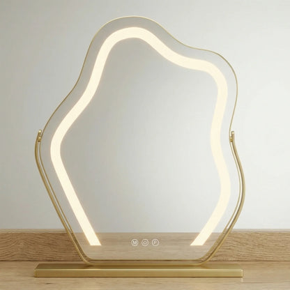 Cloud LED Vanity Mirror Gold