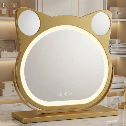 Luvora Luxury Cat Ear LED Mirror