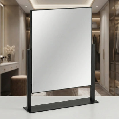 Minimalist Matte Black Professional Tabletop Mirror