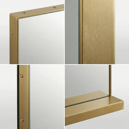 Elegant Gold Freestanding Table Mirror