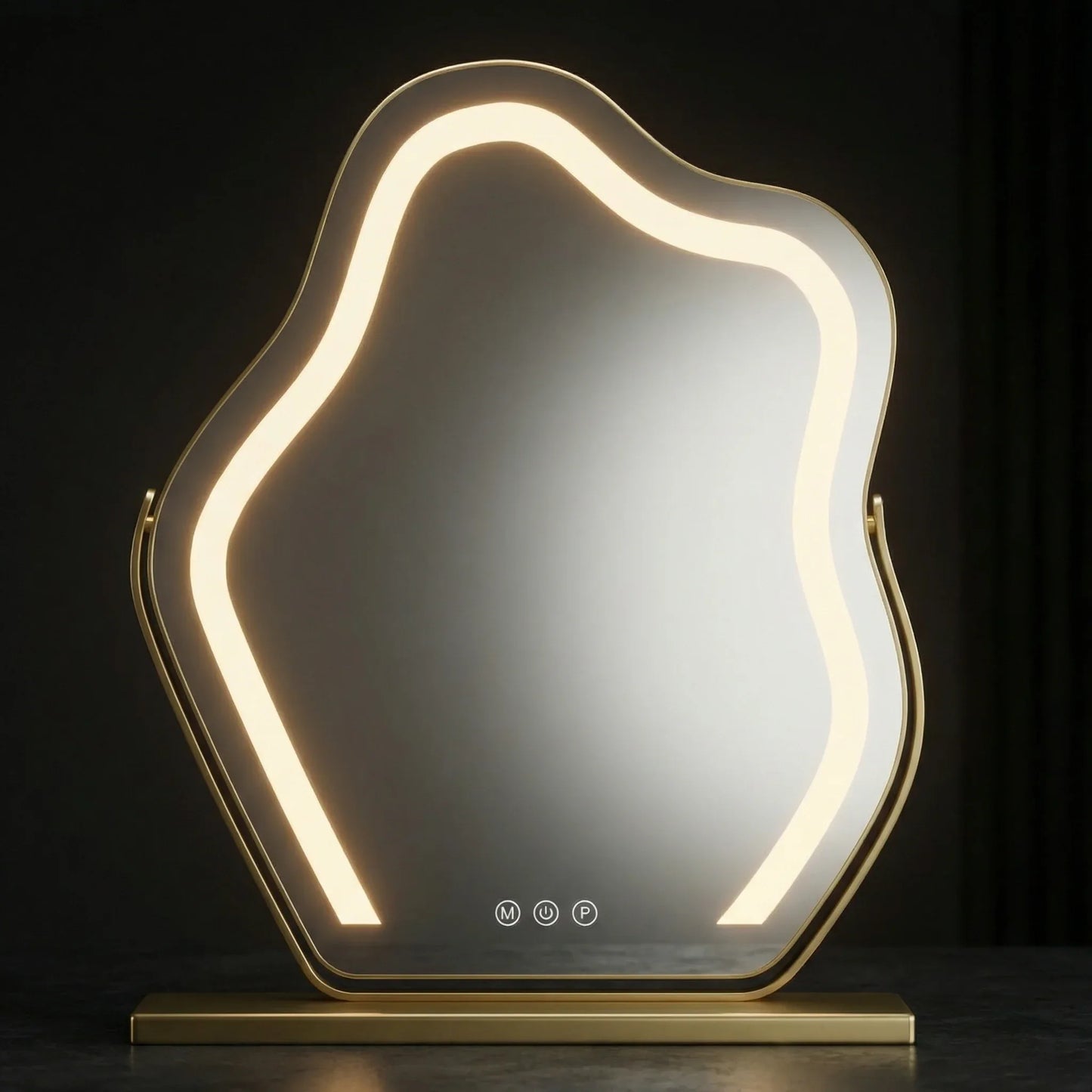 Cloud LED Vanity Mirror Gold