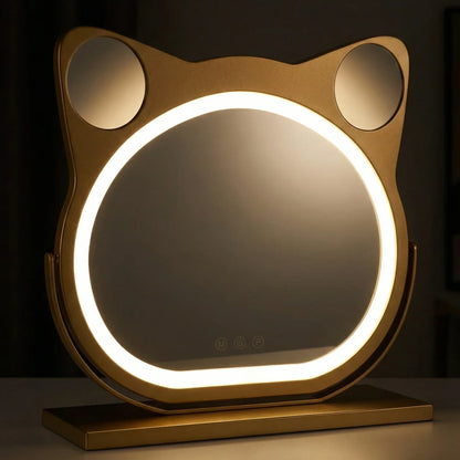 Luvora Luxury Cat Ear LED Mirror