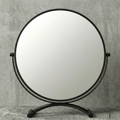 Minimalist Matte Black Table Mirror