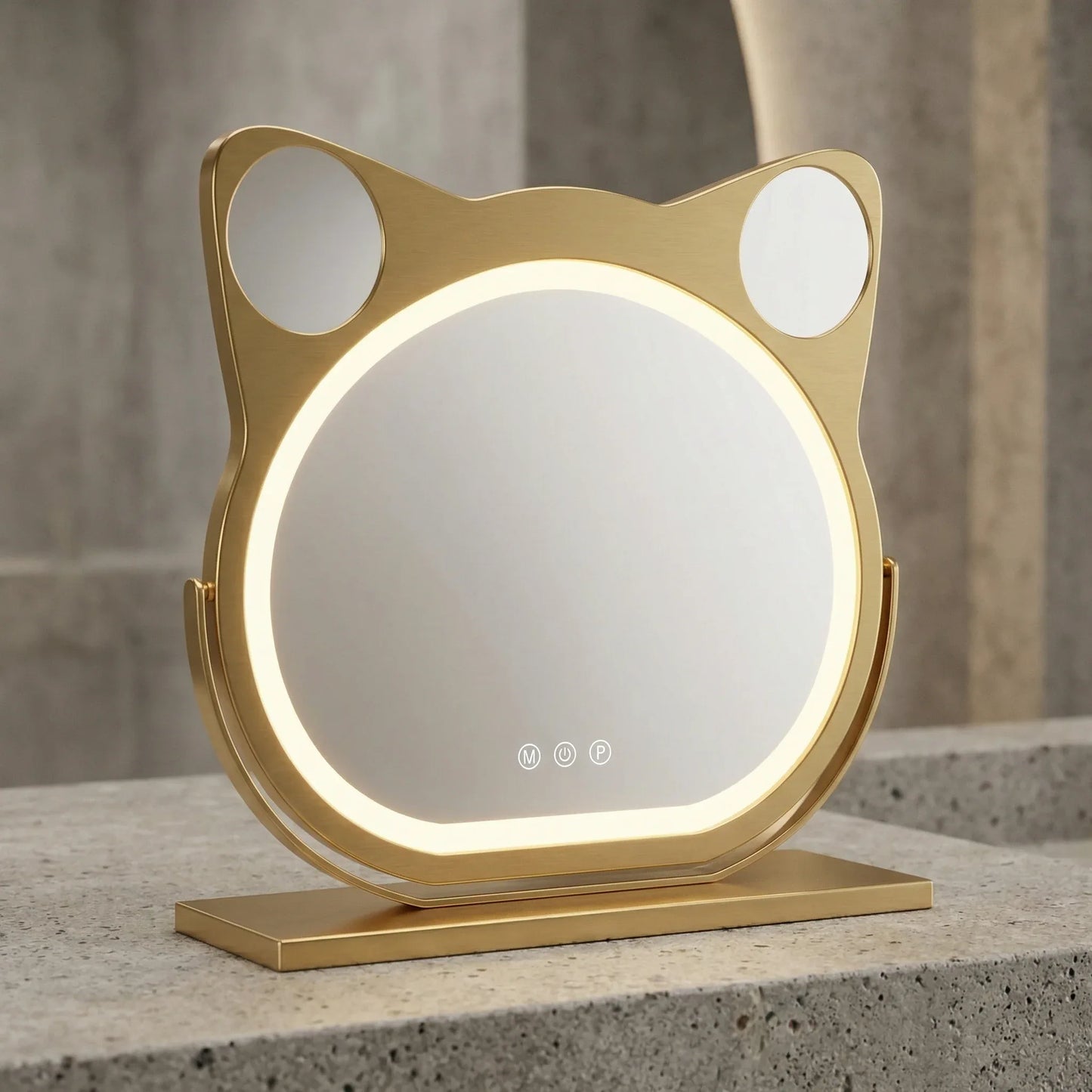 Luvora Luxury Cat Ear LED Mirror
