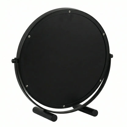 Minimalist Black Round Studio Table Mirror
