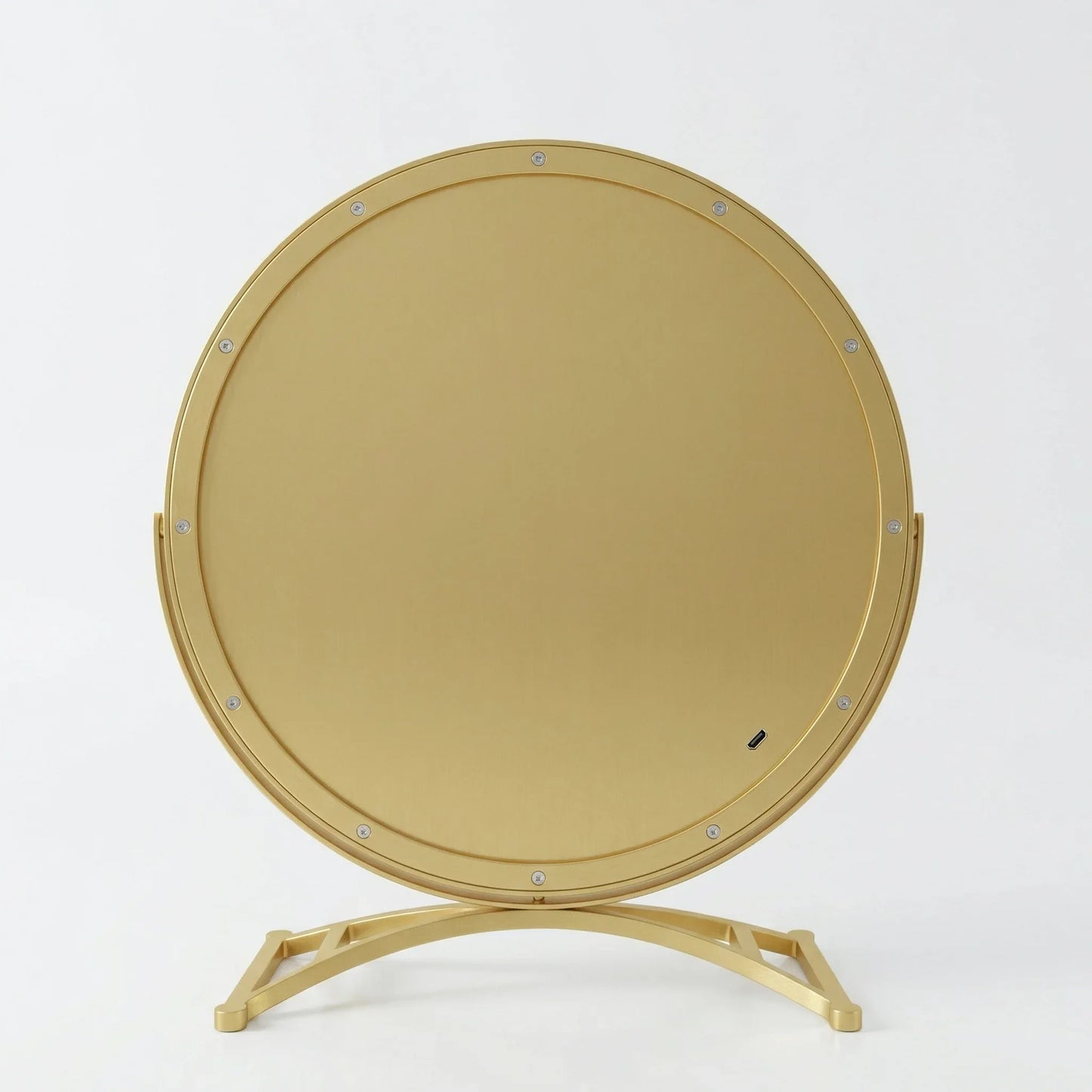 LumaGlow Luxury Gold LED Mirror