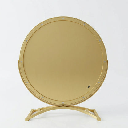 LumaGlow Luxury Gold LED Mirror